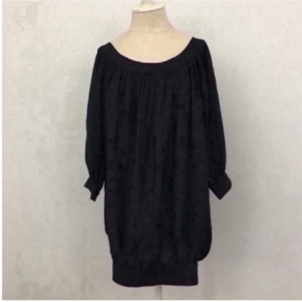Sea New York Elegant Black Long Sleeve Dress